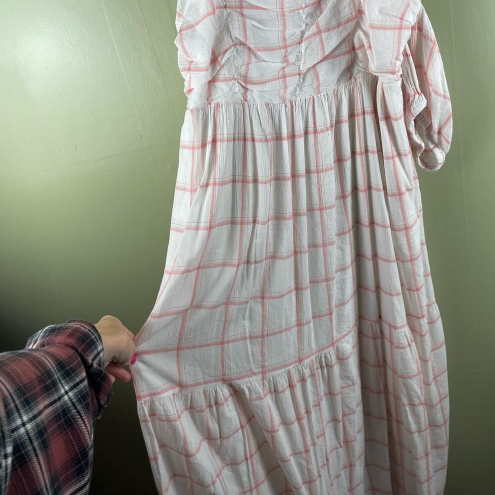 Universal Thread windowpane off the shoulder maxi… - image 5